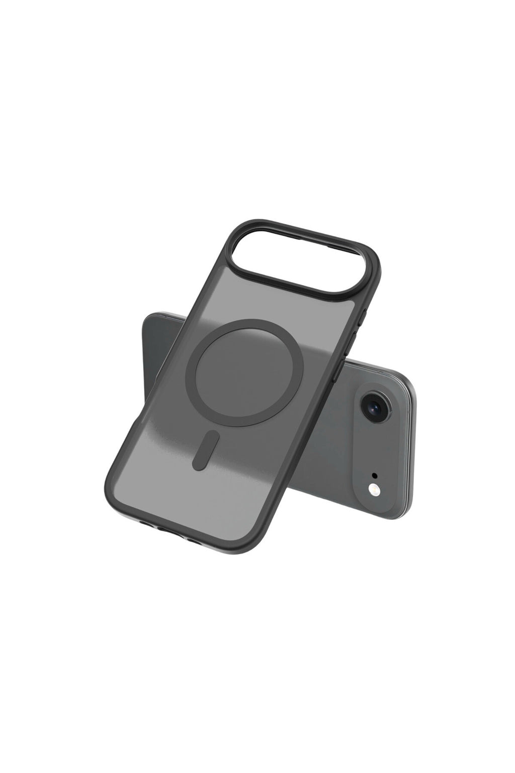 iPhone 17 Air Kılıf Premium Magsafe Şarj Özellikli Mat Transapran Jota Kapak - Siyah