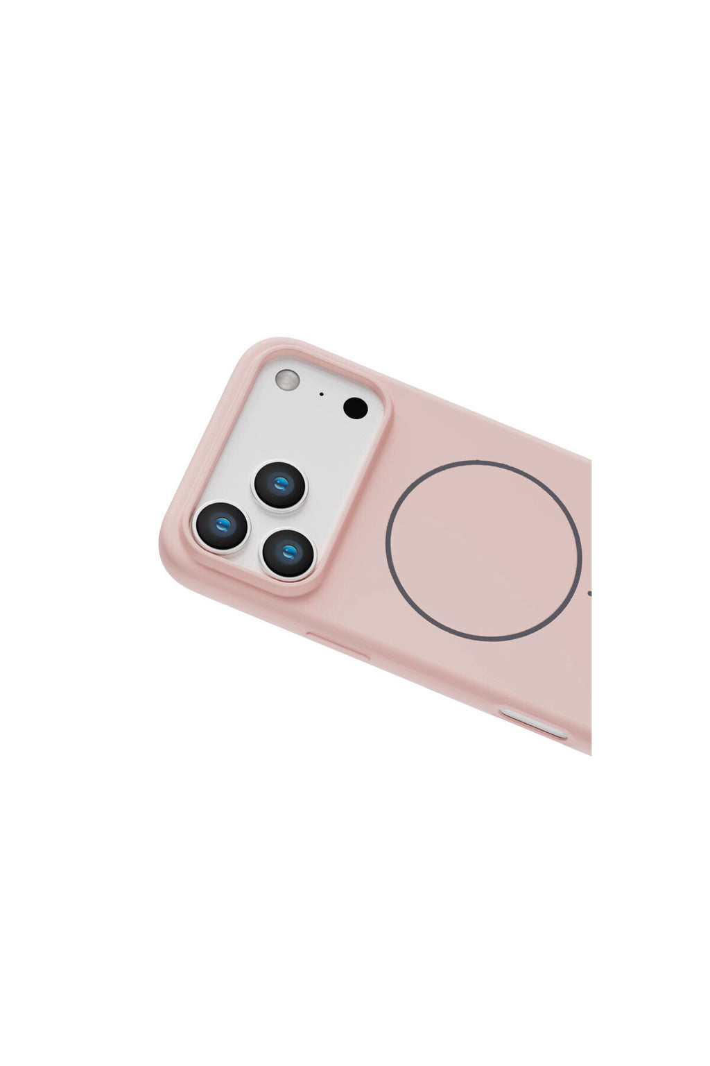 İphone 17 Pro Max Kılıf Kamera Korumalı Mage Safe Özellikli Joko Jully Kapak - Pudra