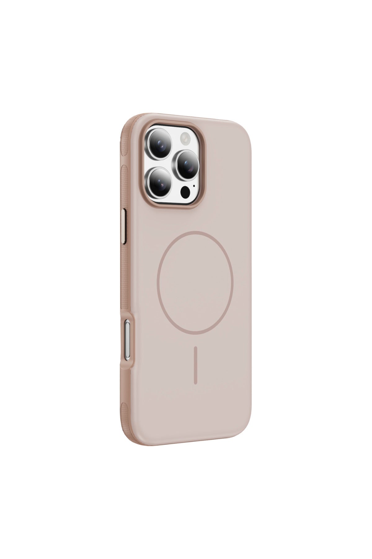 iPhone 16 Pro Max Uyumlu MagSafe Kılıf Kaymaz Mat Parmak İzi Bırakmayan Darbe Korumalı Neksa Kapak - Rose Gold