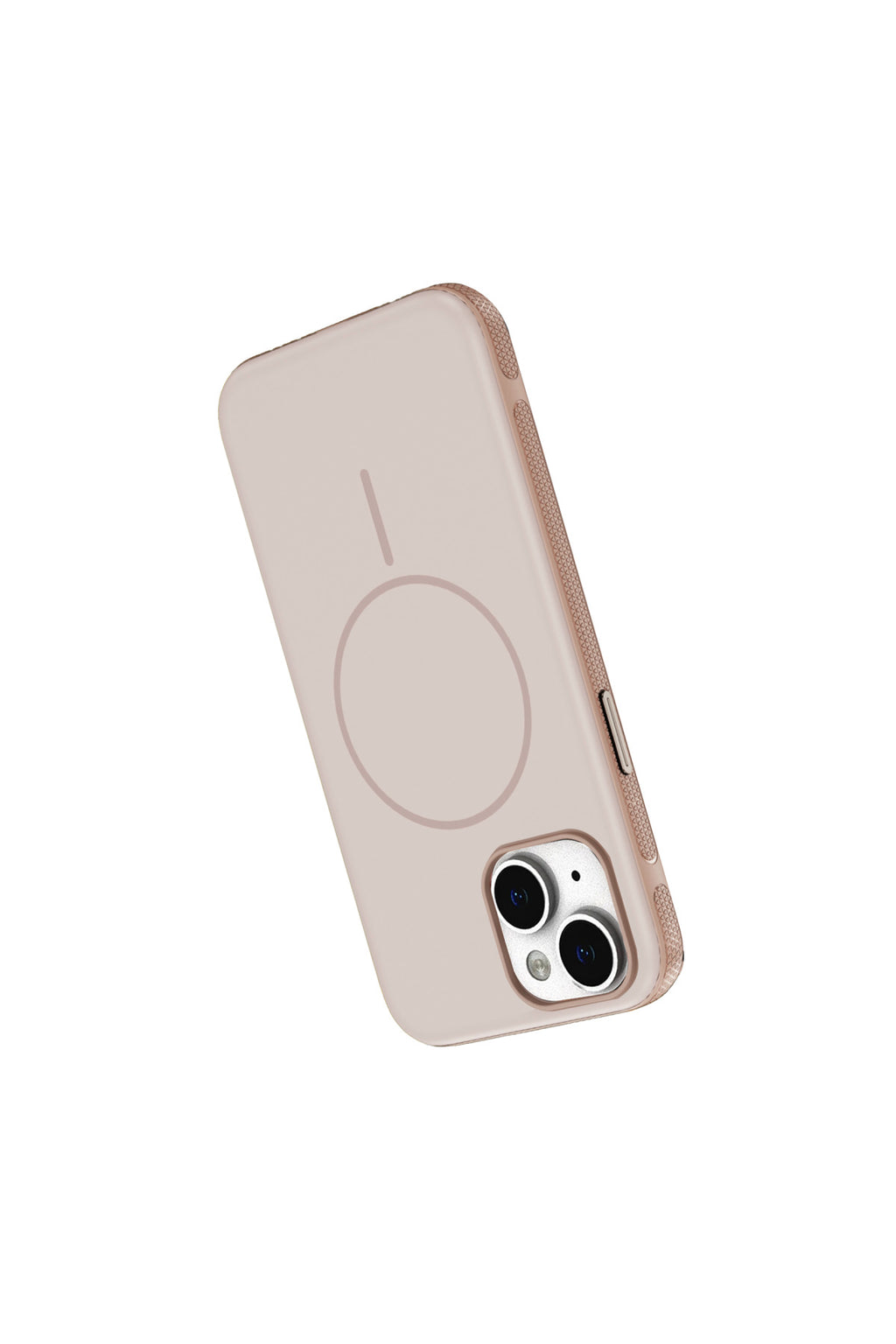 iPhone 15 Uyumlu MagSafe Kılıf Kaymaz Mat Parmak İzi Bırakmayan Darbe Korumalı Neksa Kapak - Rose Gold