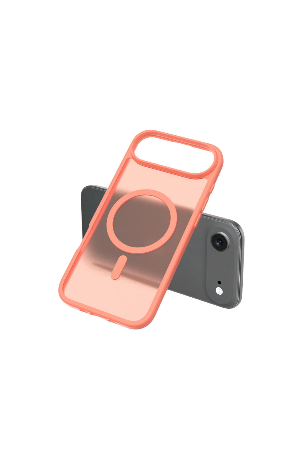 iPhone 17 Air Kılıf Premium Magsafe Şarj Özellikli Mat Transapran Jota Kapak - Turuncu