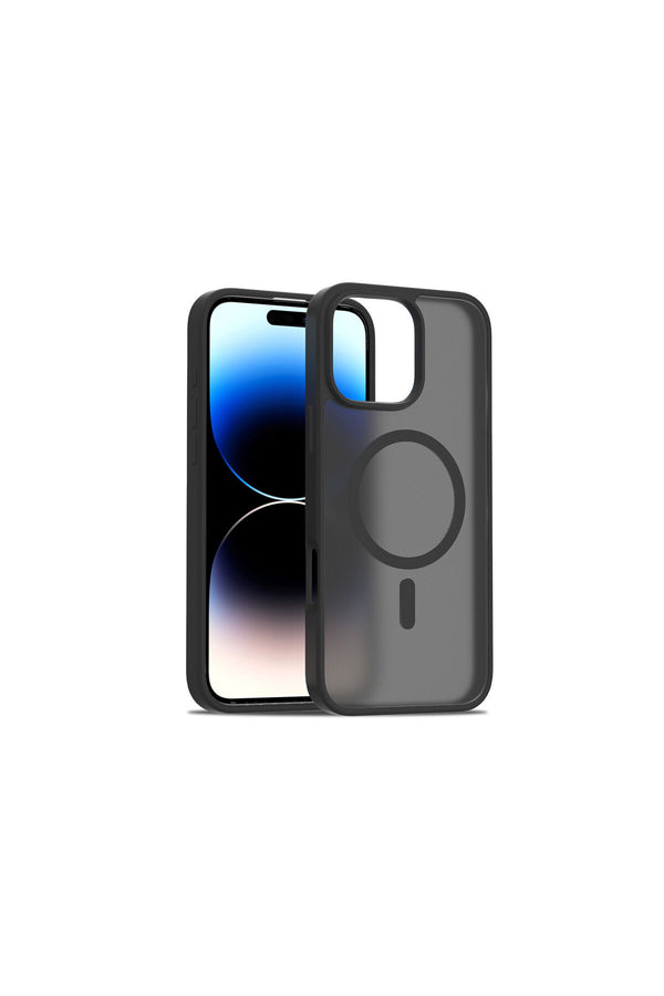iPhone 16 Pro Max Kılıf Premium Magsafe Şarj Özellikli Mat Transapran Jota Kapak