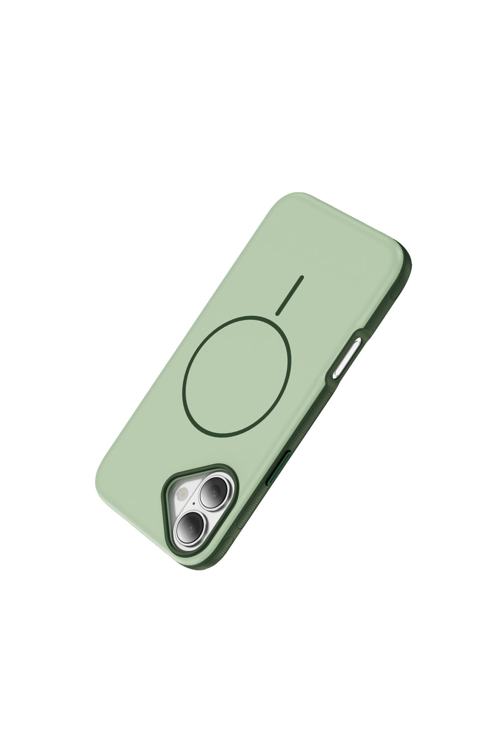 iPhone 17 Uyumlu MagSafe Kılıf Kaymaz Mat Parmak İzi Bırakmayan Darbe Korumalı Neksa Kapak - Yeşil