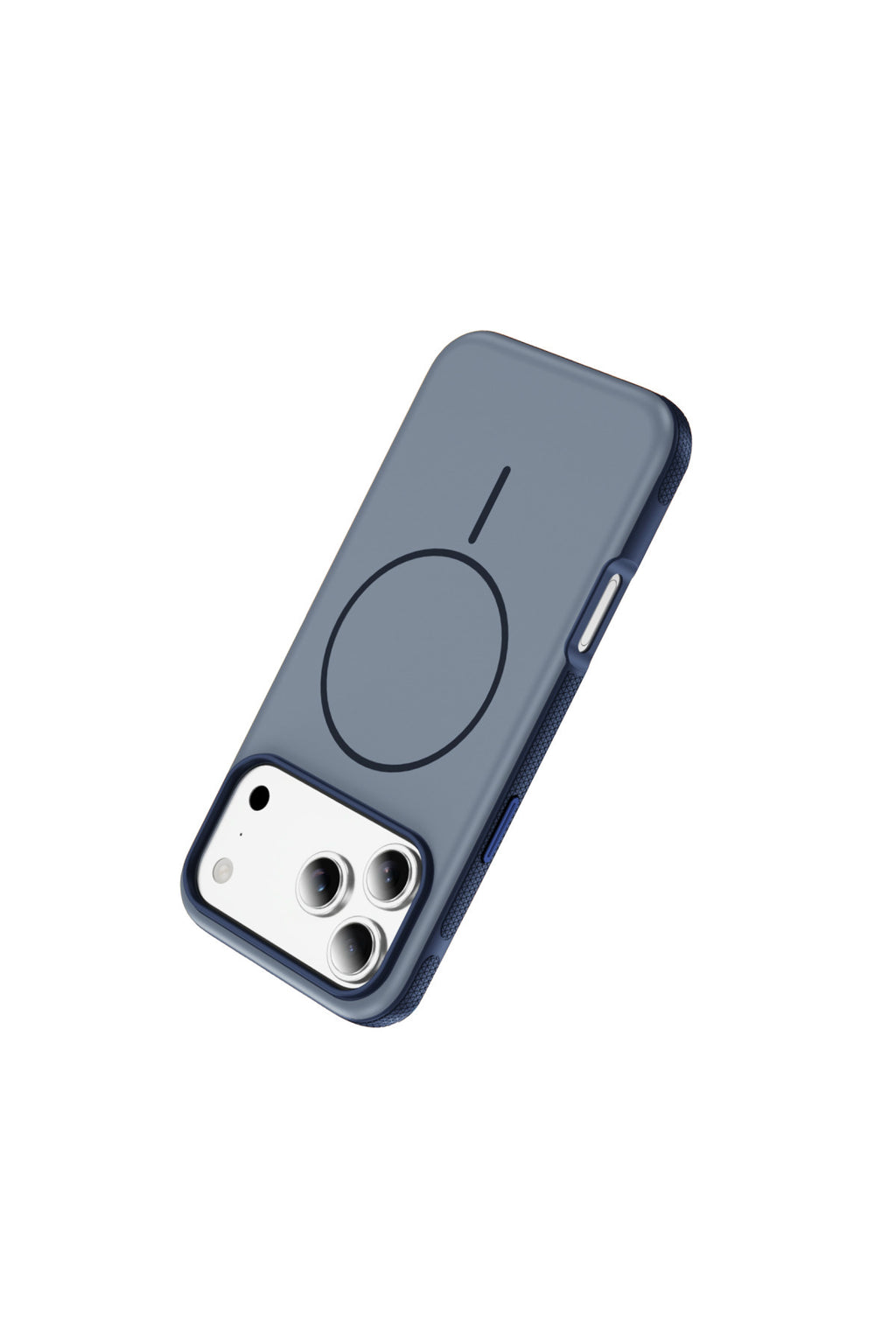 iPhone 17 Pro Max Uyumlu MagSafe Kılıf Kaymaz Mat Parmak İzi Bırakmayan Darbe Korumalı Neksa Kapak - Lacivert