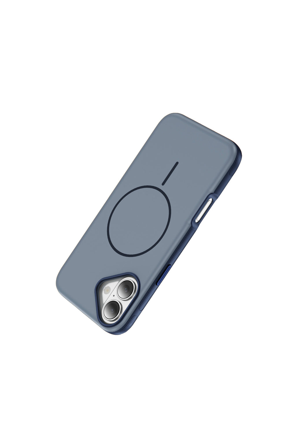 iPhone 17 Uyumlu MagSafe Kılıf Kaymaz Mat Parmak İzi Bırakmayan Darbe Korumalı Neksa Kapak - Lacivert