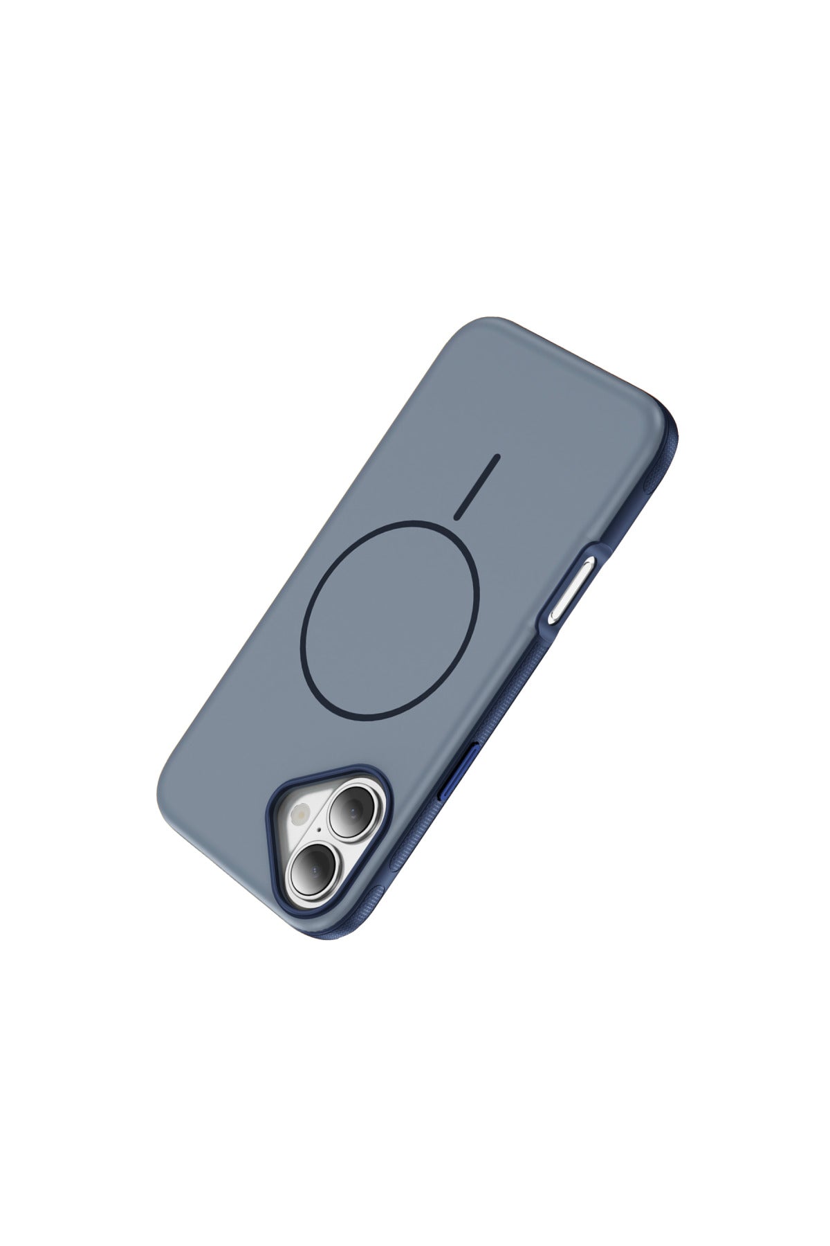 iPhone 17 Uyumlu MagSafe Kılıf Kaymaz Mat Parmak İzi Bırakmayan Darbe Korumalı Neksa Kapak - Lacivert