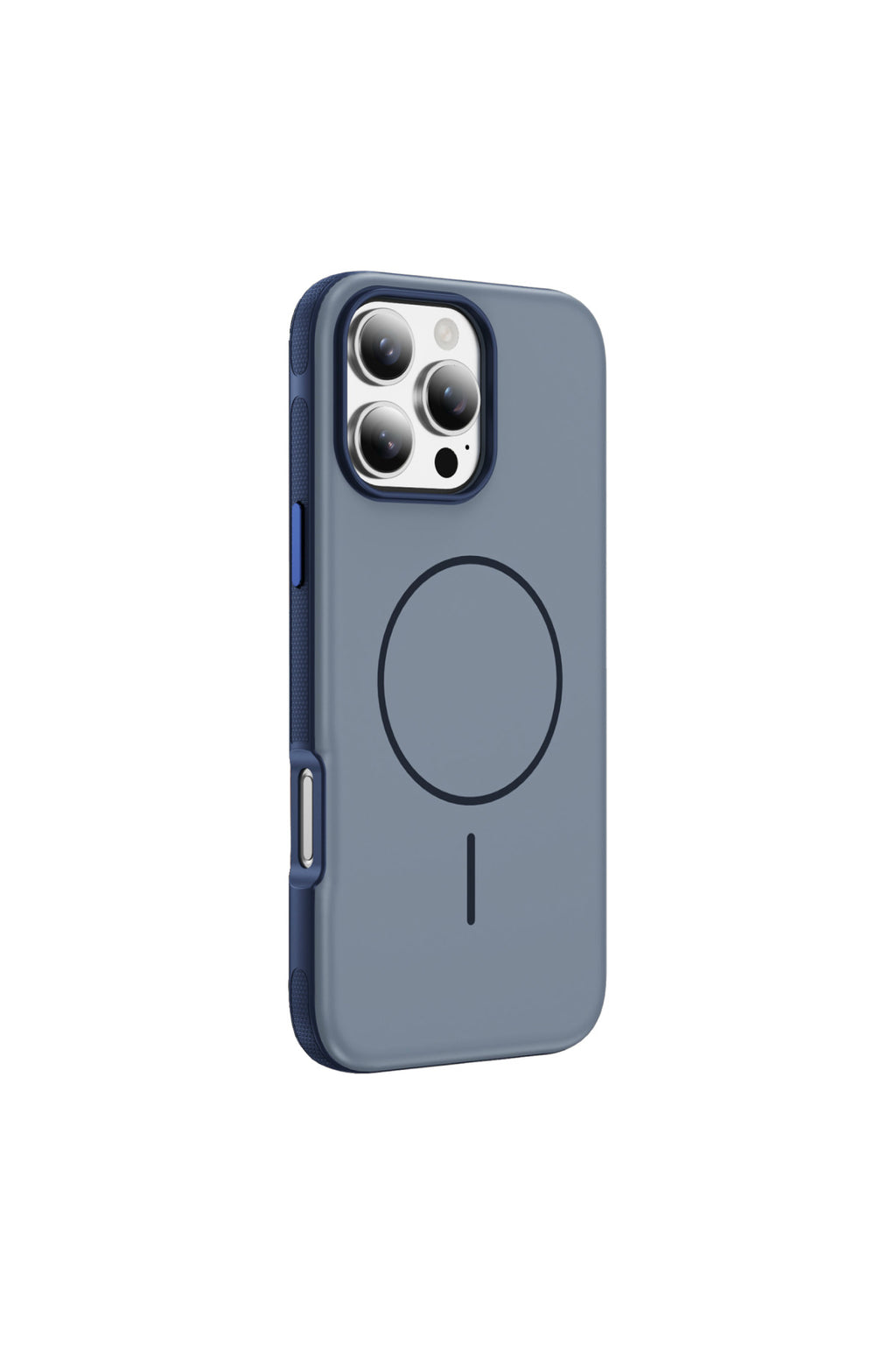 iPhone 16 Pro Max Uyumlu MagSafe Kılıf Kaymaz Mat Parmak İzi Bırakmayan Darbe Korumalı Neksa Kapak - Lacivert