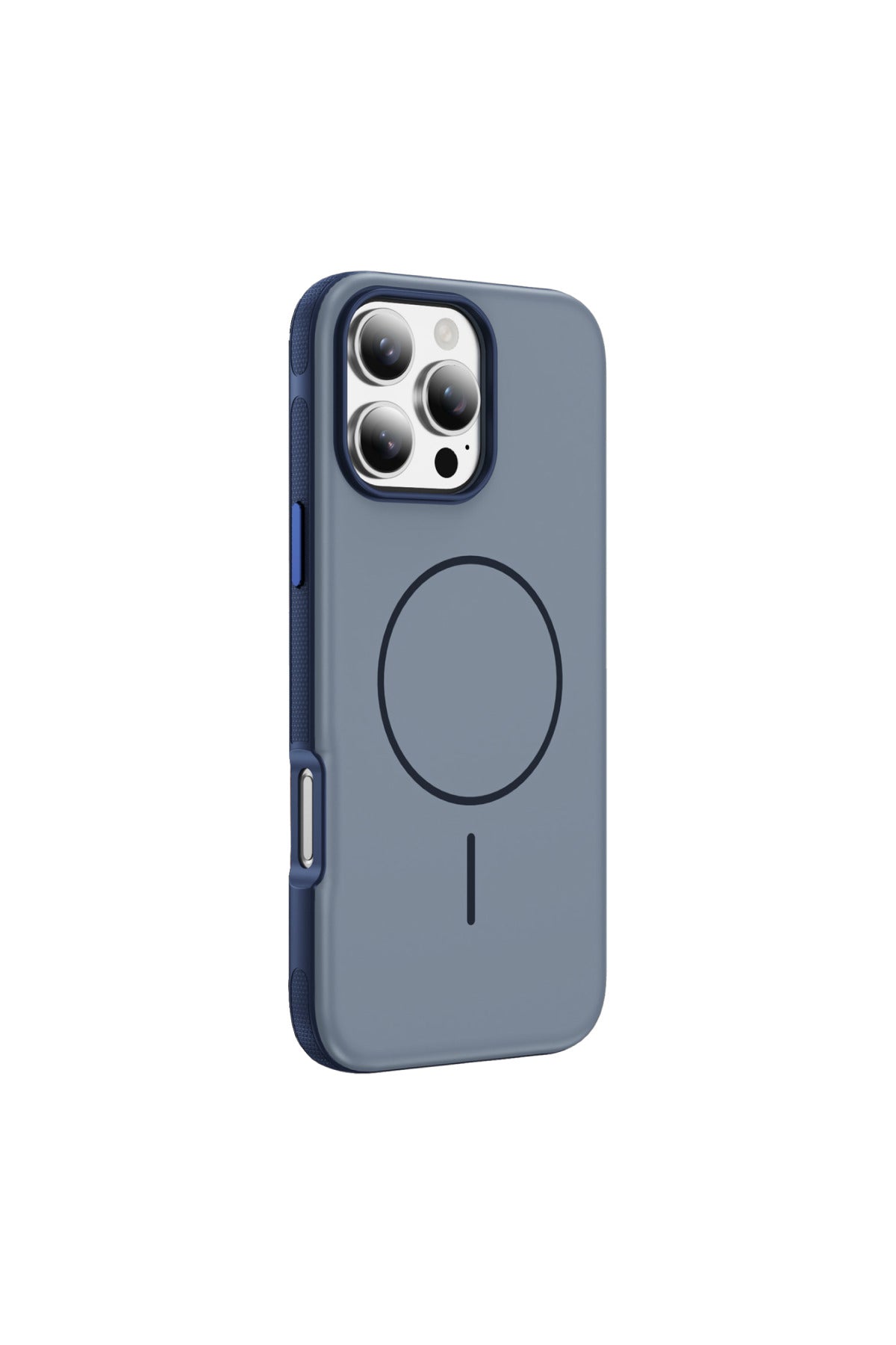 iPhone 16 Pro Max Uyumlu MagSafe Kılıf Kaymaz Mat Parmak İzi Bırakmayan Darbe Korumalı Neksa Kapak - Lacivert