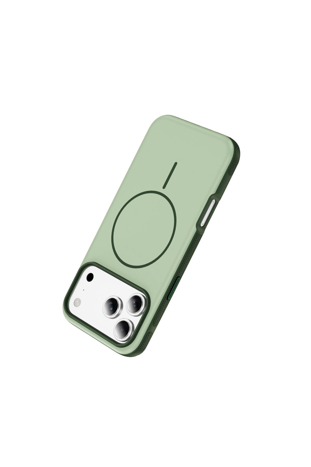 iPhone 17 Pro Max Uyumlu MagSafe Kılıf Kaymaz Mat Parmak İzi Bırakmayan Darbe Korumalı Neksa Kapak - Yeşil