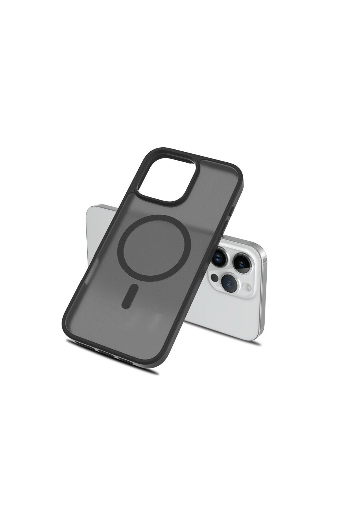 iPhone 16 Pro Kılıf Premium Magsafe Şarj Özellikli Mat Transapran Jota Kapak - Açık Mavi