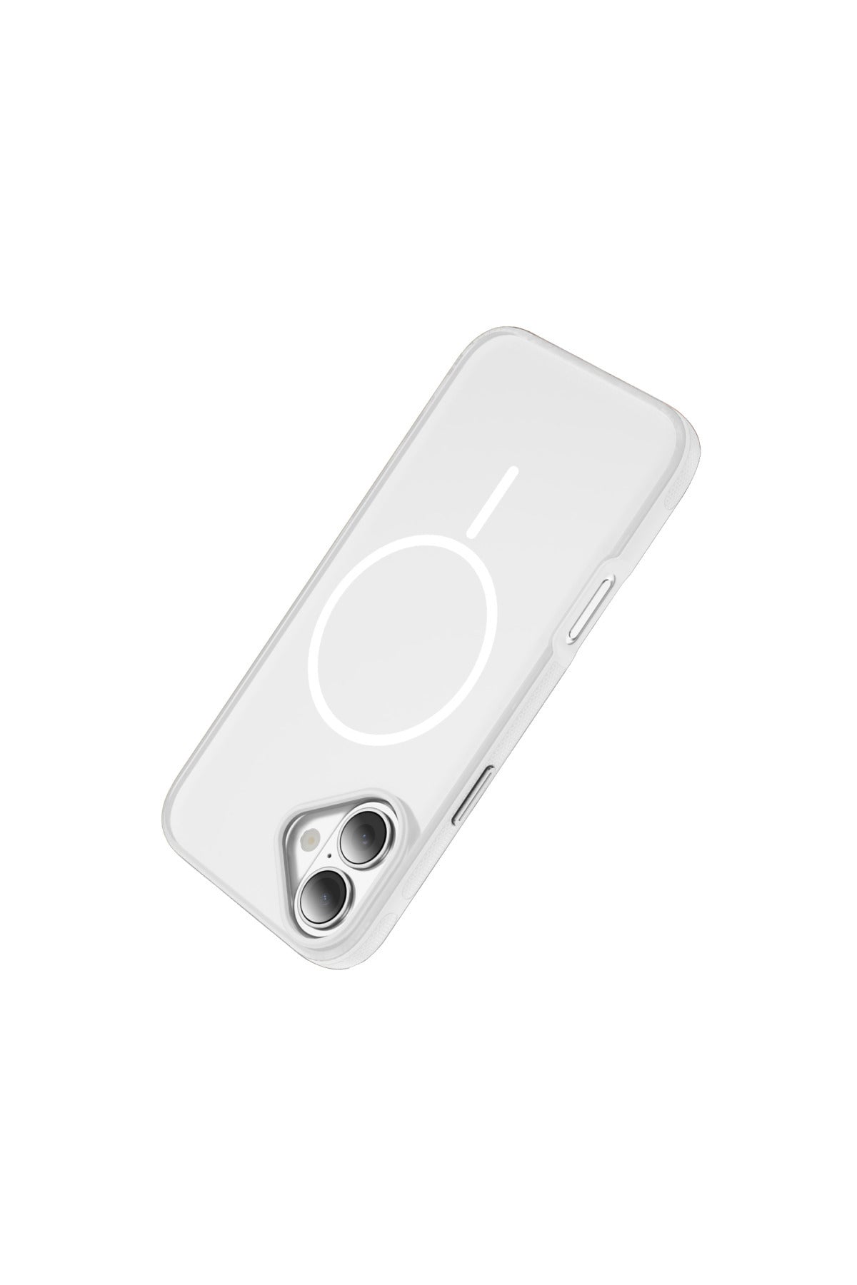 iPhone 17 Uyumlu MagSafe Kılıf Kaymaz Mat Parmak İzi Bırakmayan Darbe Korumalı Neksa Kapak - Beyaz
