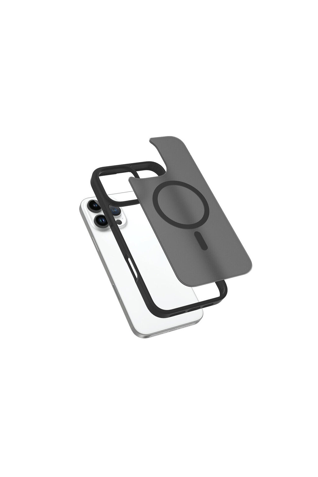 iPhone 16 Pro Kılıf Premium Magsafe Şarj Özellikli Mat Transapran Jota Kapak - Açık Mavi