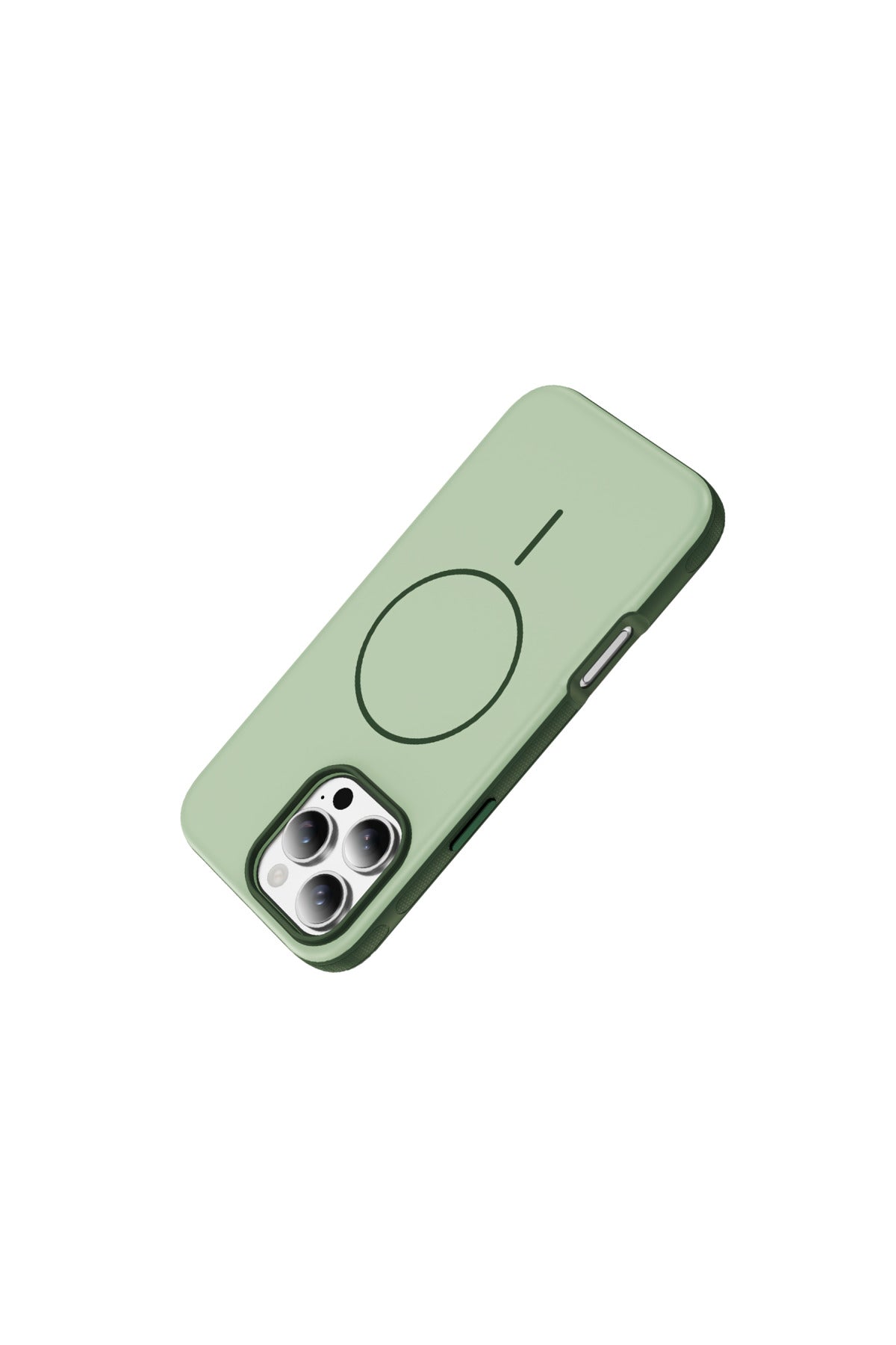 iPhone 16 Pro Max Uyumlu MagSafe Kılıf Kaymaz Mat Parmak İzi Bırakmayan Darbe Korumalı Neksa Kapak - Yeşil
