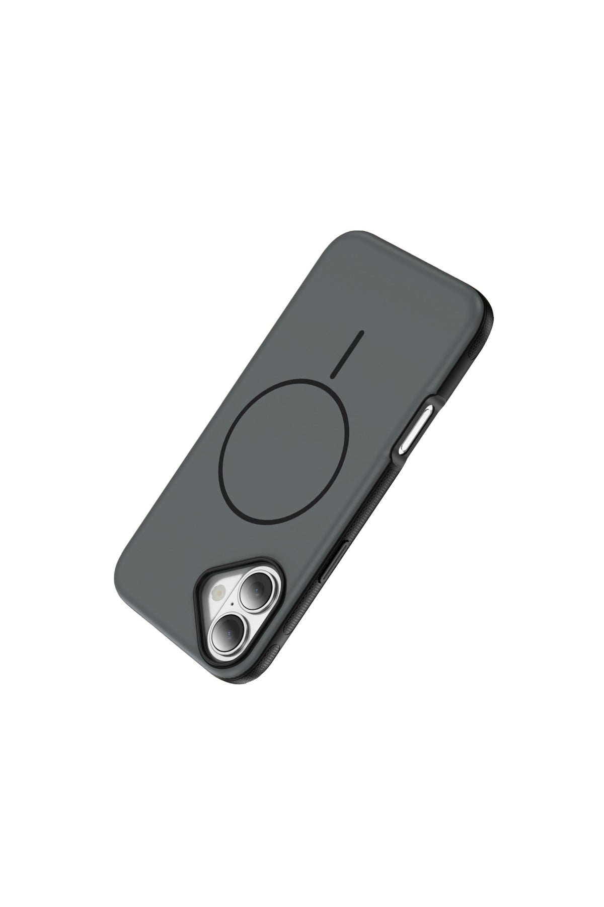 iPhone 17 Uyumlu MagSafe Kılıf Kaymaz Mat Parmak İzi Bırakmayan Darbe Korumalı Neksa Kapak - Siyah