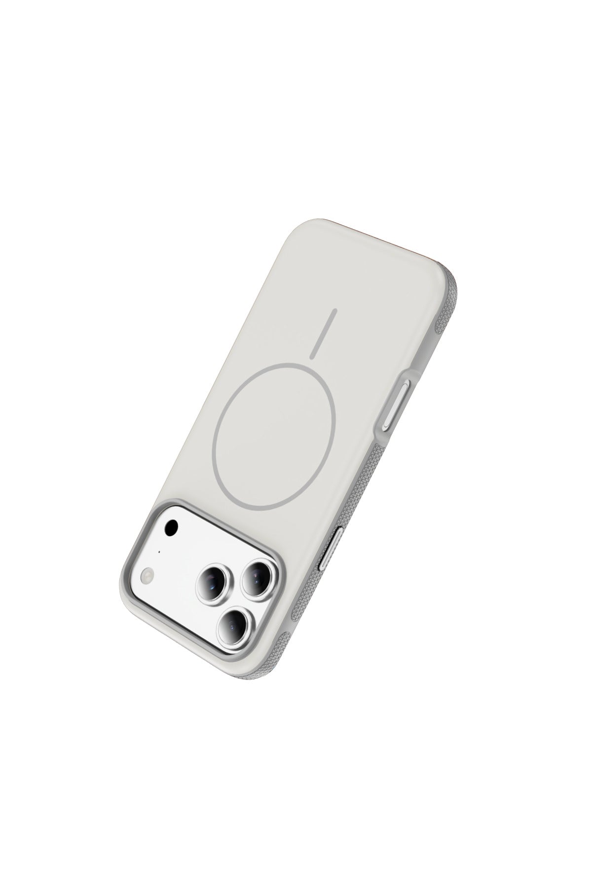 iPhone 17 Pro Max Uyumlu MagSafe Kılıf Kaymaz Mat Parmak İzi Bırakmayan Darbe Korumalı Neksa Kapak - Beyaz